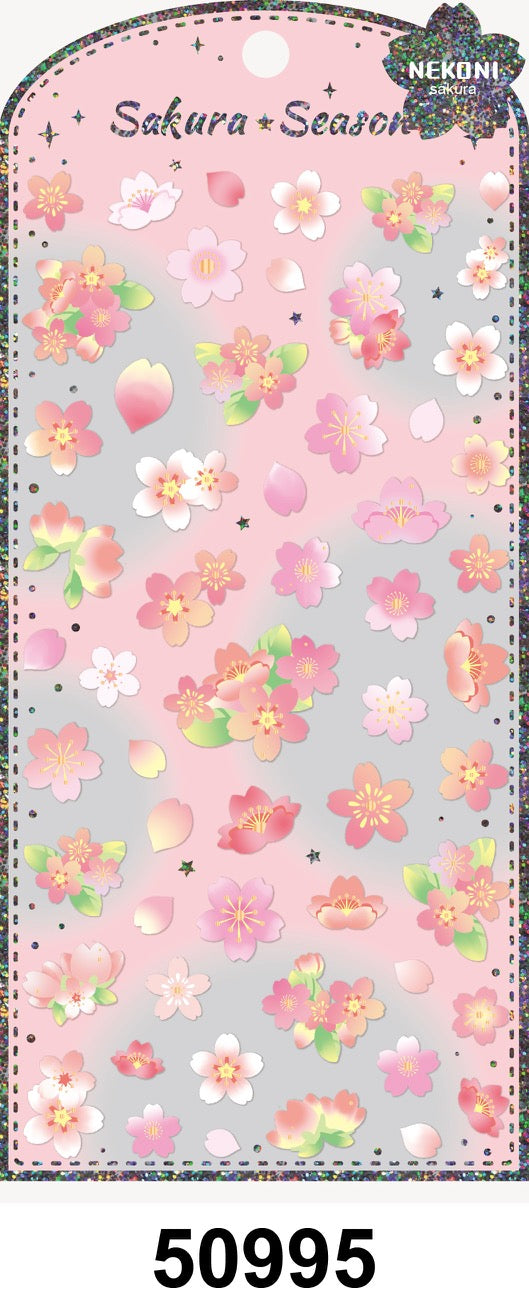 X 50995 SAKURA FLOWER STICKERS-DISCONTINUED