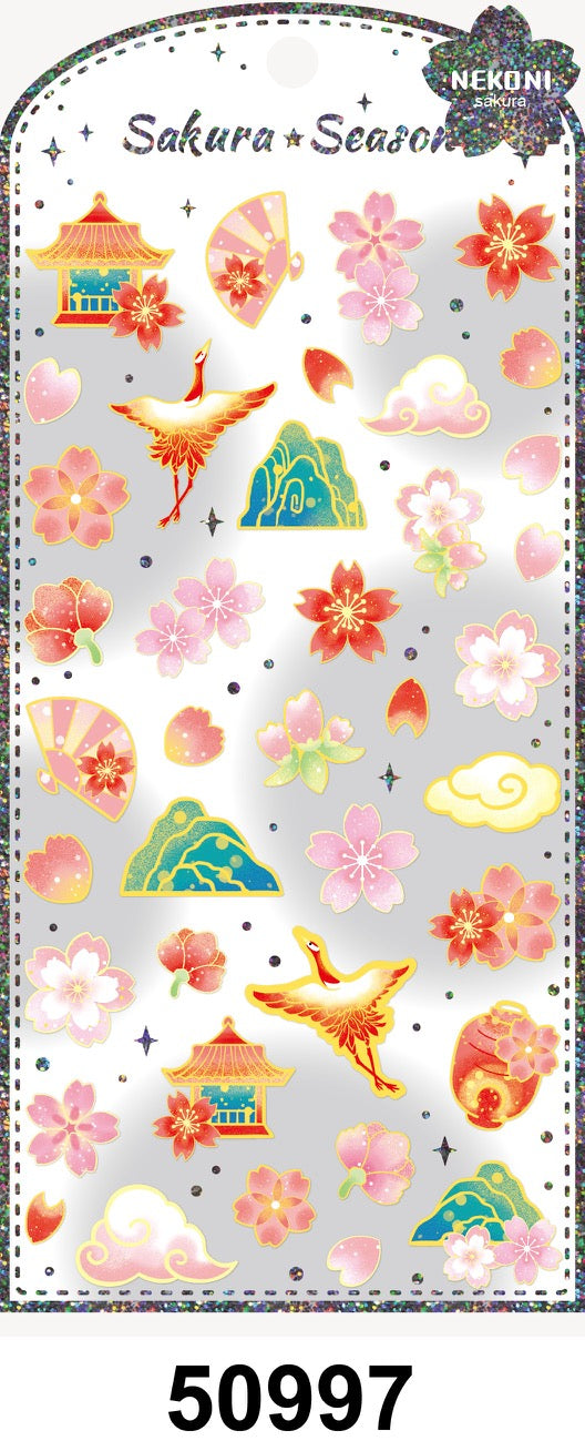 X 50997 SAKURA NATURE STICKERS-DISCONTINUED