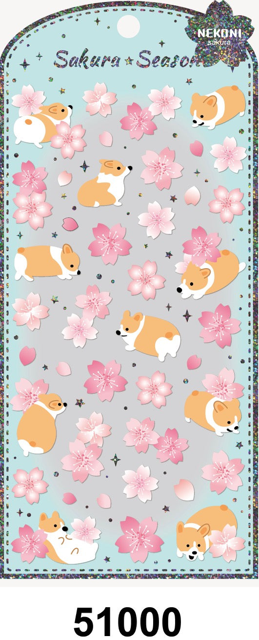 X 51000 SAKURA CORGI STICKERS-DISCONTINUED
