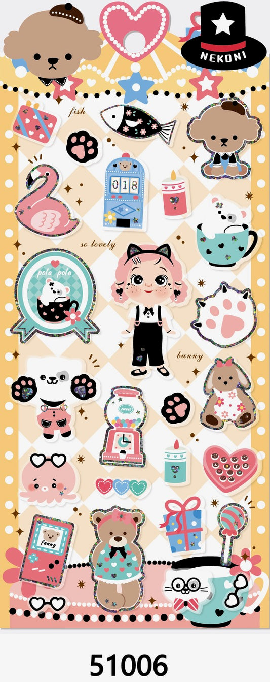 51006 BEAR SWEET SHOP STICKERS-10