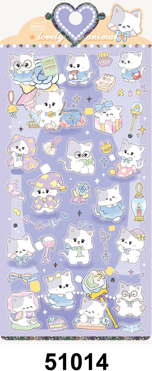 X 51014 KITTEN SCIENCE STICKERS-DISCONTINUED