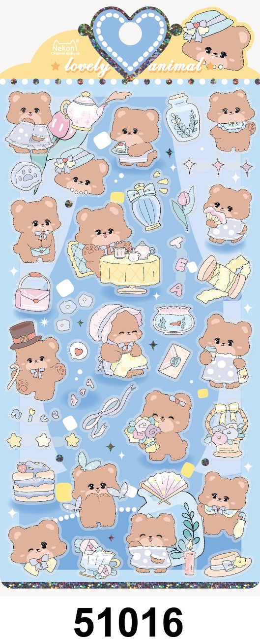 51016 BEAR PARTY STICKERS-10