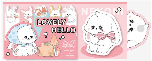 X 51023 BUNNY RABBIT STICKY NOTES-DISCONTINUED