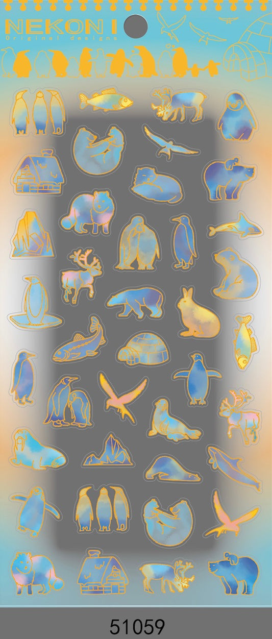 51059 SNOW WORLD CRYSTAL GEL STICKER-10