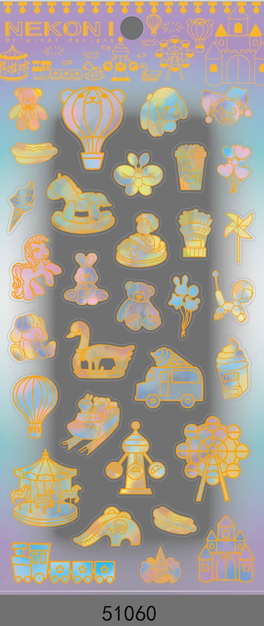 51060 PLAYGROUND CRYSTAL GEL STICKER-10