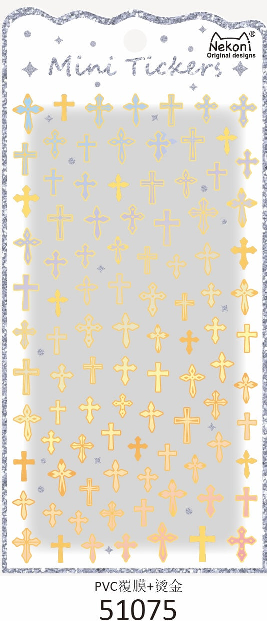 51075 MINI CROSS STICKERS-10