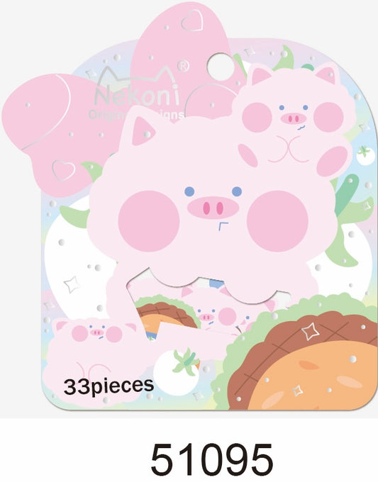 51095 PIG STICKER BAG-10