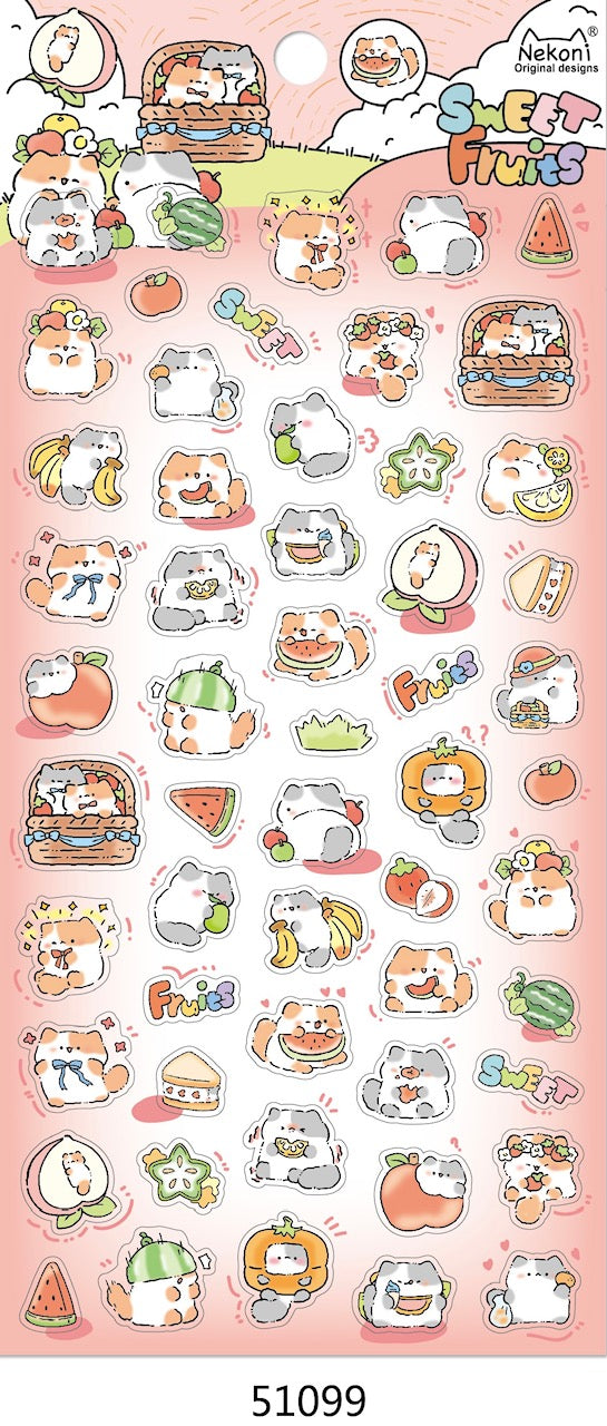 51099 KITTEN CAT PARTY STICKERS-DISCONTINUED