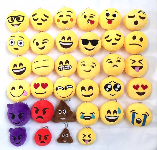 X 66001 EMOJI PLUSH KEYCHAIN-DISCONTINUED