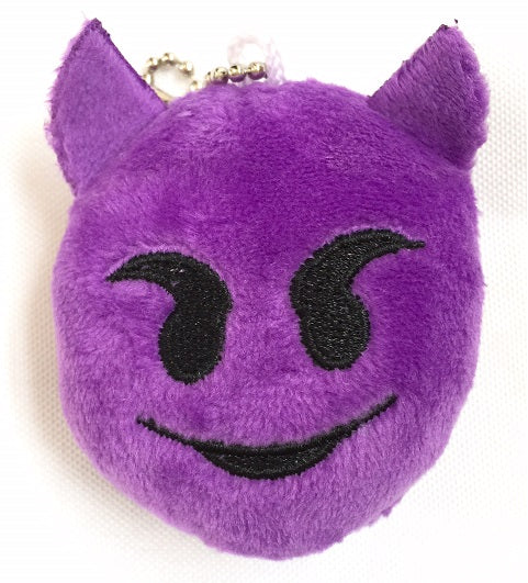 66004 EMOJI PLUSH KEYCHAIN 3 inch DEVILISH-10