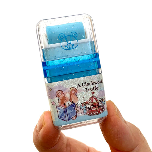X 71402 KAMIO ROLLER SCENTED ERASER-BLUE-TRUFFE-DISCONTINUED