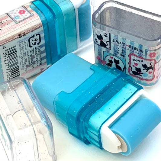 X 71405 KAMIO ROLLER SCENTED ERASER-BLUE-SUGARY RIBBON-DISCONTINUED