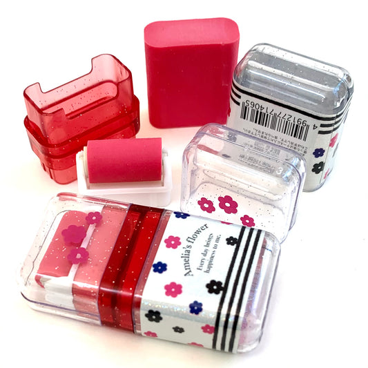 X 71406 KAMIO ROLLER SCENTED ERASER-RED-AMELIA’S FLOWER-DISCONTINUED