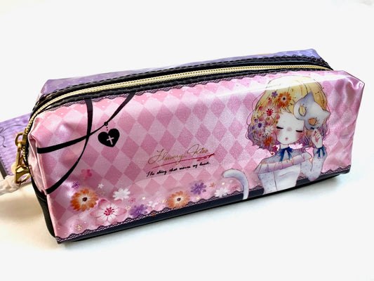 X 72073 Kamio Flowerkiss PENCIL BAG-DISCONTINUED