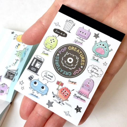X 721094 Kamio Pop Creatures Petit Notebook -DISCONTINUED