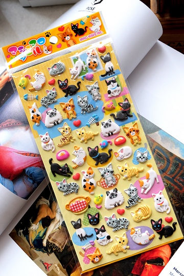 X 72986 Puffy Cat Stickers-DISCONTINUED