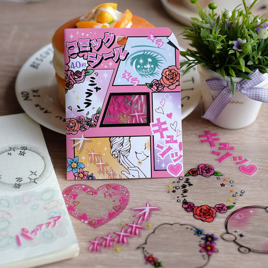 X 75652 COMICS BUBBLES STICKER BAG -DISCONTINUED