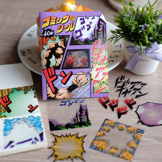 X 75653 COMICS BUBBLES STICKER BAG -DISCONTINUED