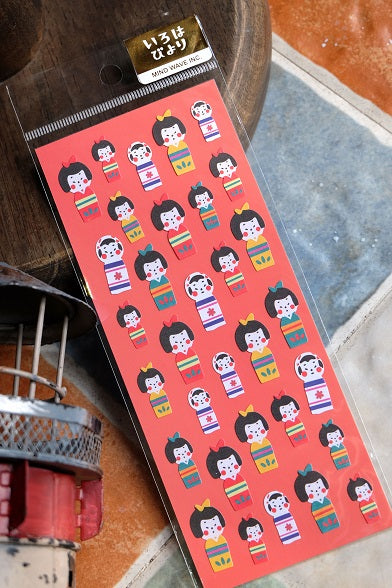 X 76682 KOKESHI STICKER-DISCONTINUED