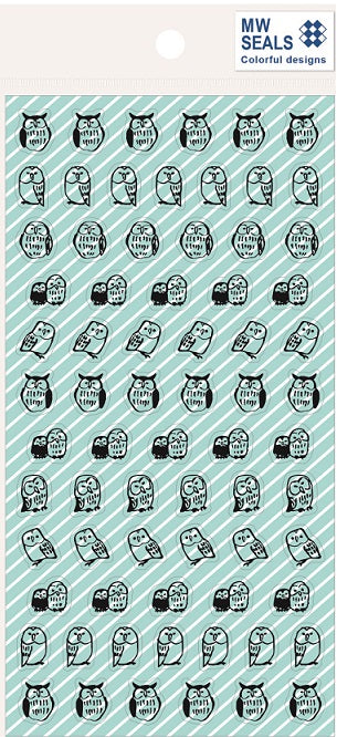 X 77383 OWL CLEAR STICKER-DISCONTINUED