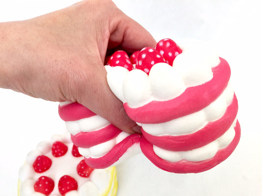 X 83129 BIG STRAWBERRY SHORT CAKE SQUISHY-DISCONTINUED