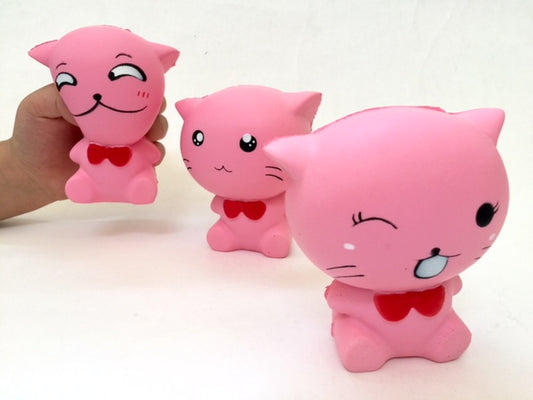 X 83187 PINK CAT SQUISHY-DISCONTINUED