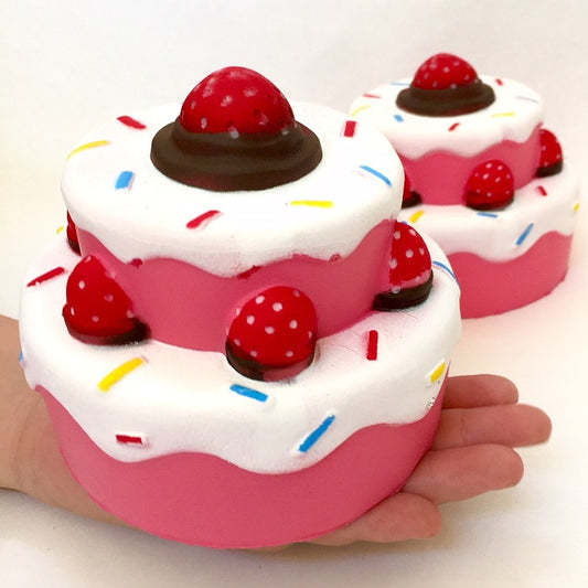 X 83197 STRAWBERRY CAKE SQUISHY-DISCONTINUED