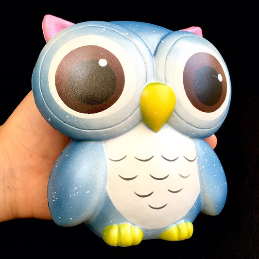 X 83230 BIG BLUE OWL SQUISHY-DISCONTINUED
