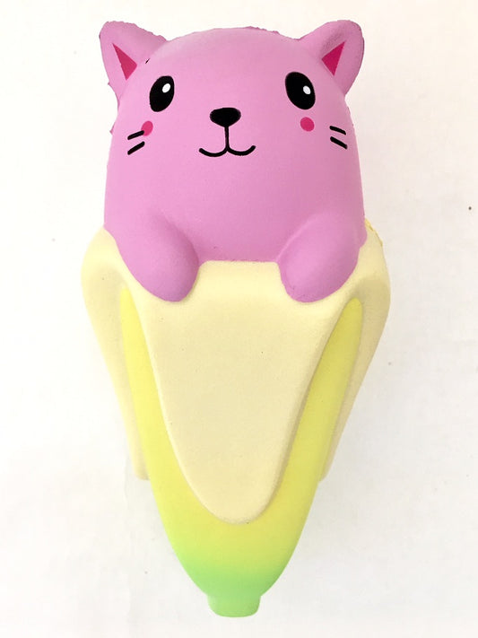 X 83280 BANANA CAT SQUISHY-DISCONTINUED