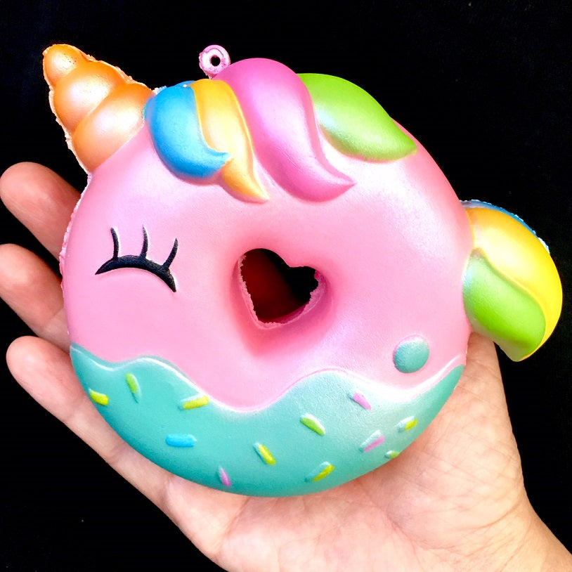 X 83293 UNICORN RAINBOW DONUT SQUISHY-DISCONTINUED