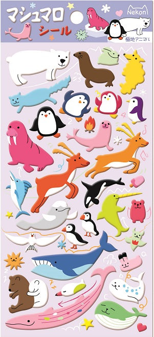 Nekoni Puffy Stickers - Cute