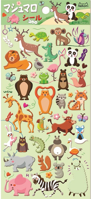 X 85036 ANIMAL PUFFY STICKER-DISCONTINUED