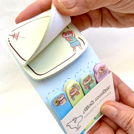 X 85164 CAT KITE STICKY NOTEPAD-DISCONTINUED