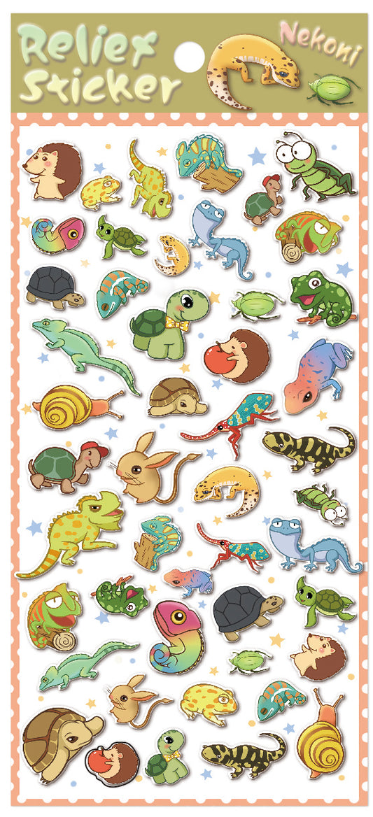 X 85340 REPTILE PUFFY STICKER-DISCONTINUED