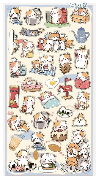 X 85497 CAT NEKONI STICKERS -DISCONTINUED