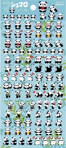 X 85949 PANDA TINY PUFFY STICKERS-DISCONTINUED