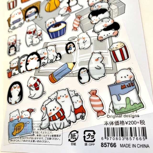 X 85766 - PENGUIN NEKONI STICKERS-DISCONTINUED