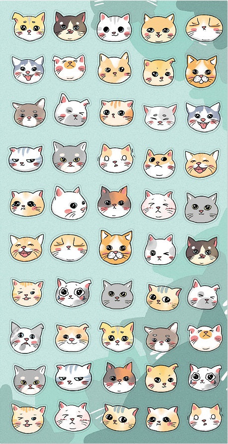 X 85783 - CAT HEAD STICKERS-DISCONTINUED