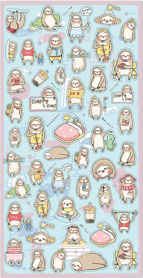 85803 Sloth Gel Sticker-10