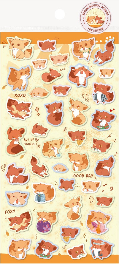 X 85809 FOX FLAT STICKERS-DISCONTINUED