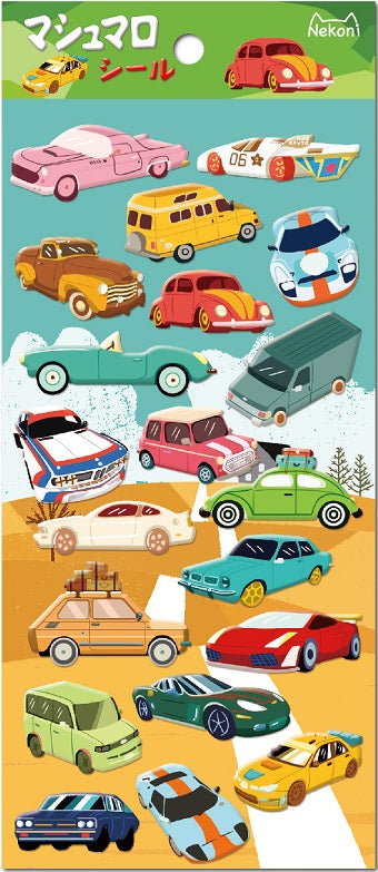 X 85933 CARS PUFFY STICKERS-DISCONTINUED