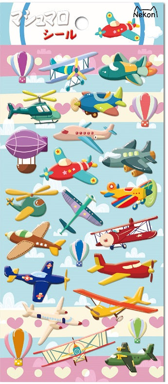 X 85935 AIRPLANES PUFFY STICKERS-DISCONTINUED