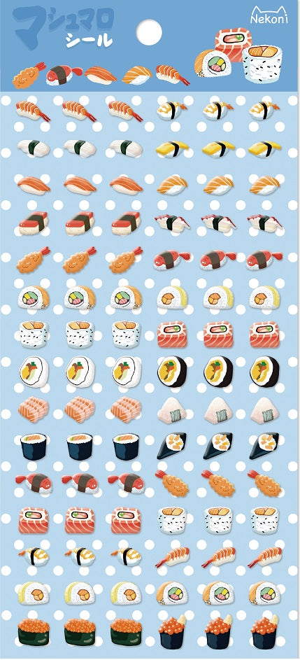 X 85985 SUSHI TINY PUFFY STICKERS-DISCONTINUED