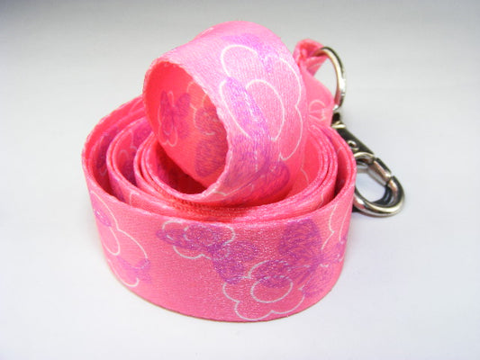 X 80042 PINK BUTTERFLY LANYARD-DISCONTINUED