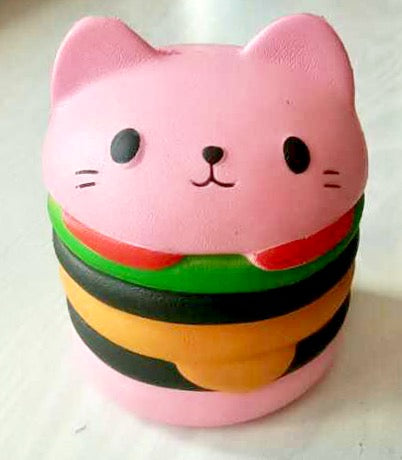 X 83184 HAMBURGER CAT SQUISHY-DISCONTINUED