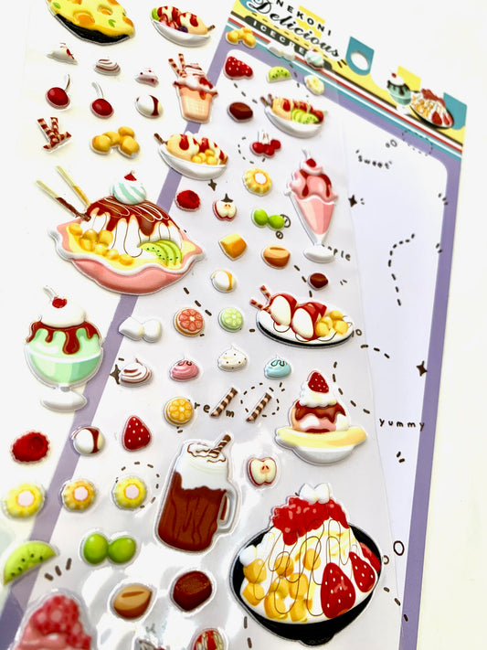 X 50592 DESSERT PUFFY STICKER-DISCONTINUED