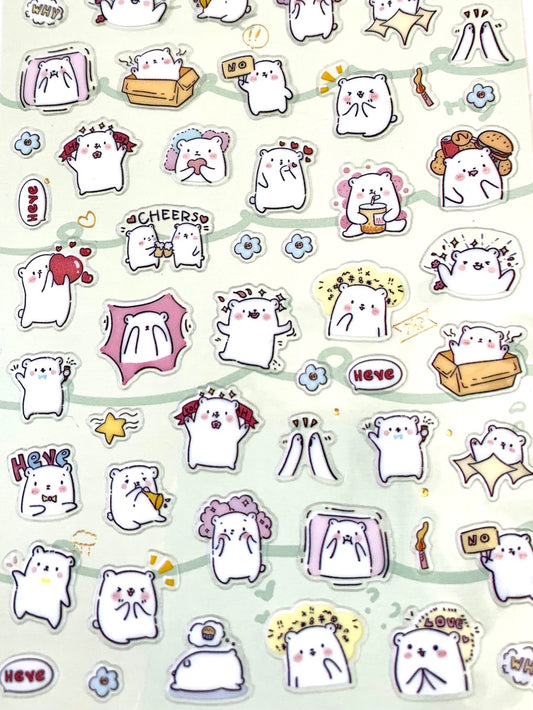 X 50540 POLAR BEAR STICKER-DISCONTINUED