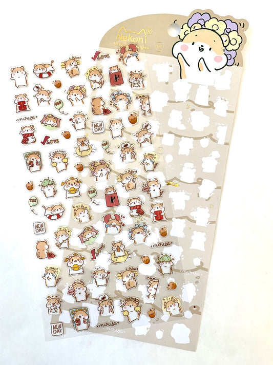 X 50541 HAMSTER STICKER-DISCONTINUED