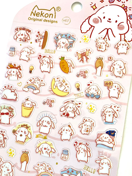 X 50542 RABBIT STICKER-DISCONTINUED