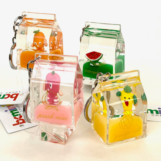 12047 FRUIT CARTON FLOATY KEY CHARM-12